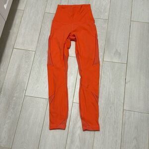Lululemon limited edition 2 orange 25” legging